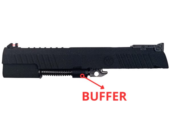 buffer para hi capa de tokyo marui que aumenta la cadencia de disparo hecho en PA6-CF