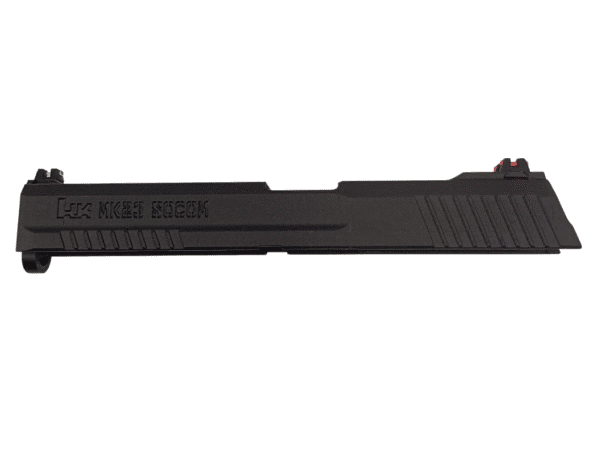 Corredera H&K MK23 SOCOM - Tokyo Marui y Saigo Defense STTI en Polímero Reforzado con Fibra de Carbono - Alzas en Fibra Óptica - Imagen 3