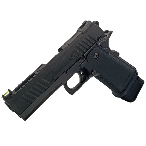Corredera aligerada Hi Capa RAGNAROK instalada de perfil como mejora custom para réplicas Tokyo Marui 5.1 y 4.3