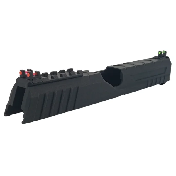 Canal de alineamiento superior y encaje del raíl RMR de la corredera FENRIR para plataformas Tokyo Marui, ASG y STTI.