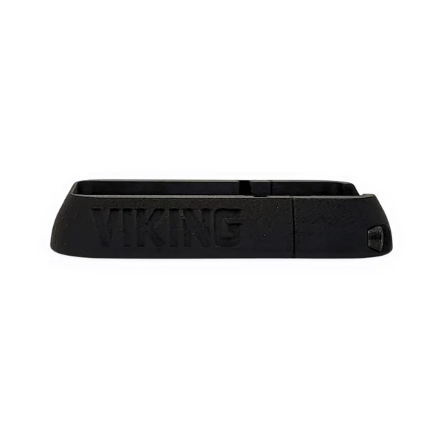 Perfil lateral del magwell para HK416 AEG airsoft, detallando la textura y la fijación de bajo perfil.