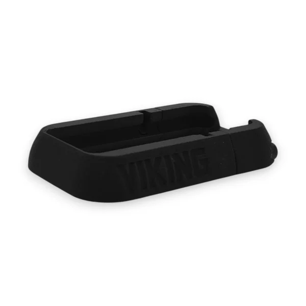 Magwell táctico para réplicas de airsoft HK416 AEG, vista isométrica superior mostrando el diseño del embudo de recarga.