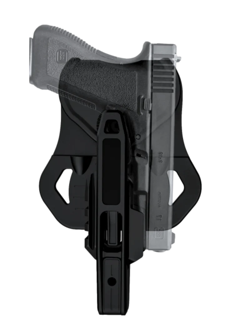 Funda de pistola OWB de retención pasiva Nivel I para tiro deportivo e IPSC