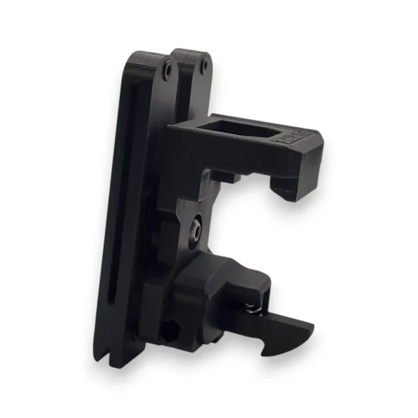 Mecanismo de retención y bloqueo de funda táctica para Glock 45.