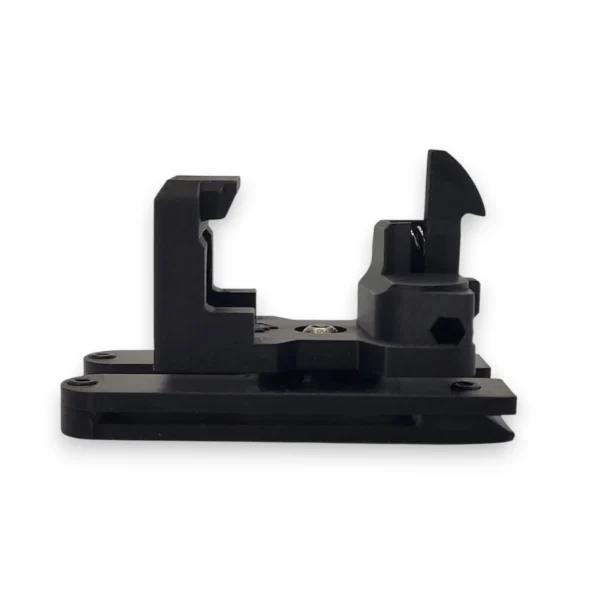 Vista lateral de funda táctica de extracción rápida para Glock 45 VFC.